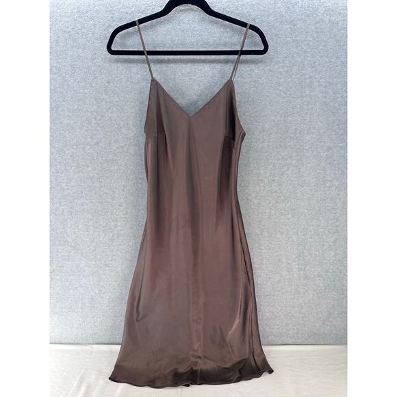 Victorias Secret Women XS/S Taupe Midi Slip & Robe Sexy Lingerie Classic Comfort - Picture 2 of 14